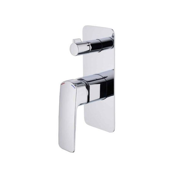 EC3509 Chrome Square Shower Mixer With Diverter