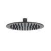 222 ASLCR Matt Black Round Shower Head 200/250/300mm