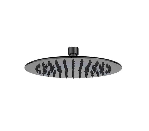ASLCR Matt Black Round Shower Head 200/250/300mm