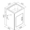 235B OS235B Laundry Trough 35L 550X450mm