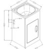 OS235L Laundry Trough 35L 450X550mm