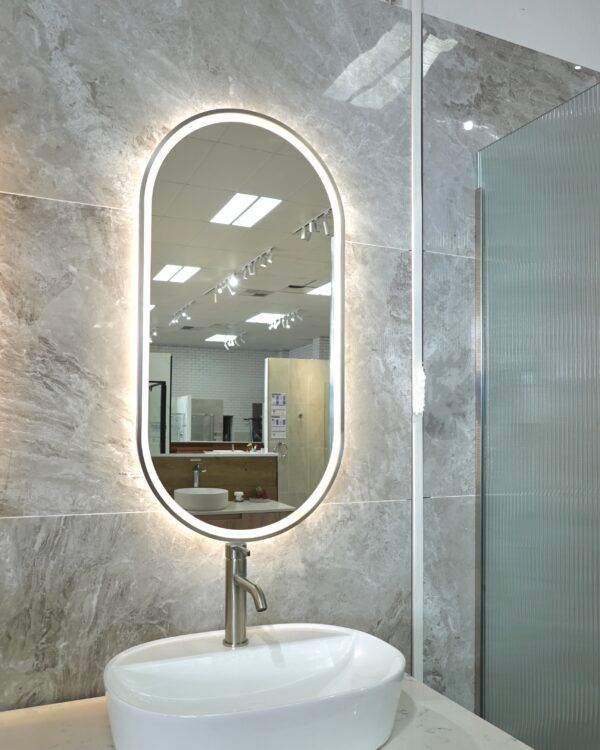 AU-LMBM-450 Oval LED Mirror 450x900mm