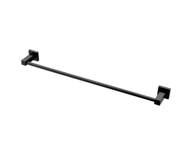 ASL Black Square Single Towel Rail