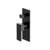 333 NR 3015-09AMB Matt Black Square Shower Mixer with Divertor