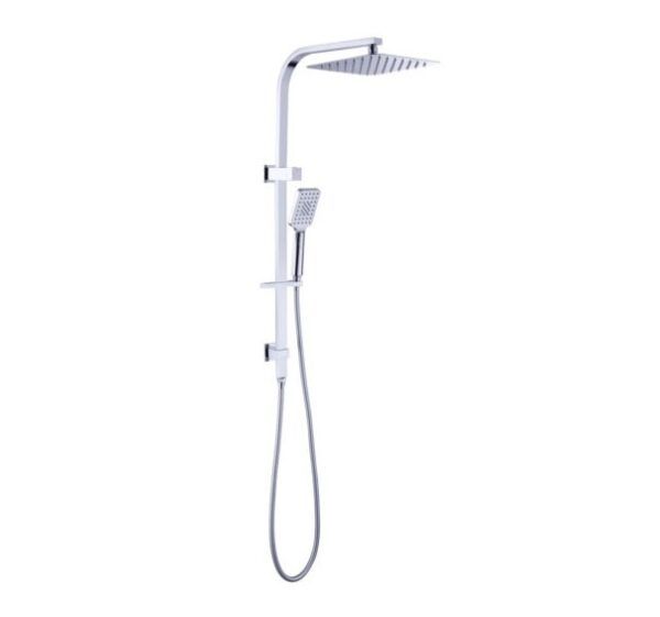 NRO301505C Chrome Square Multi Function Shower Rail