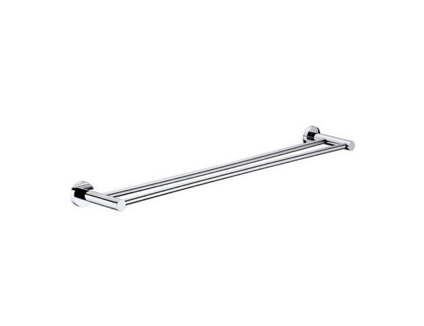 ASL Chrome Round Towel Holder 600mm Double