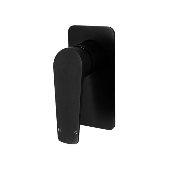 EC108AK Matt Black Round Shower Mixer