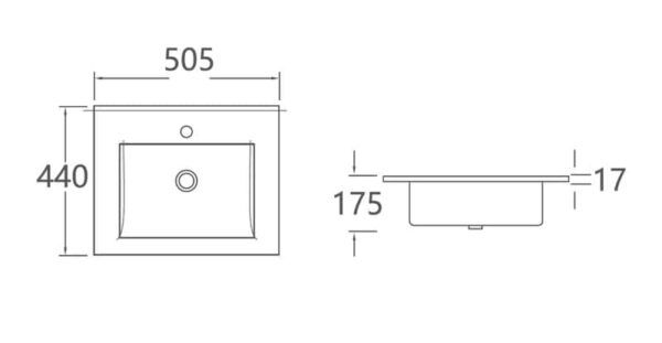 EC4942 Insert Basin 490x420x170mm