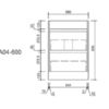 AU04-600 Freestanding Vanity - 600×460mm