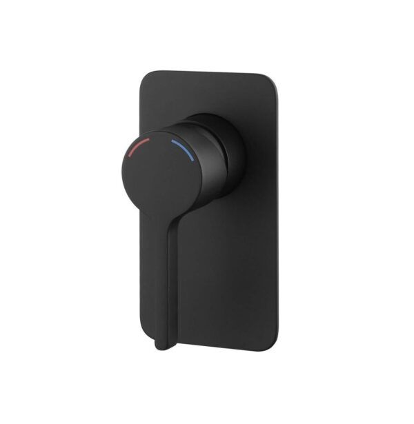 EC6508MK Matt Black Round Shower Mixer