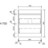 750 AU04 Freestanding Vanity - 750mm