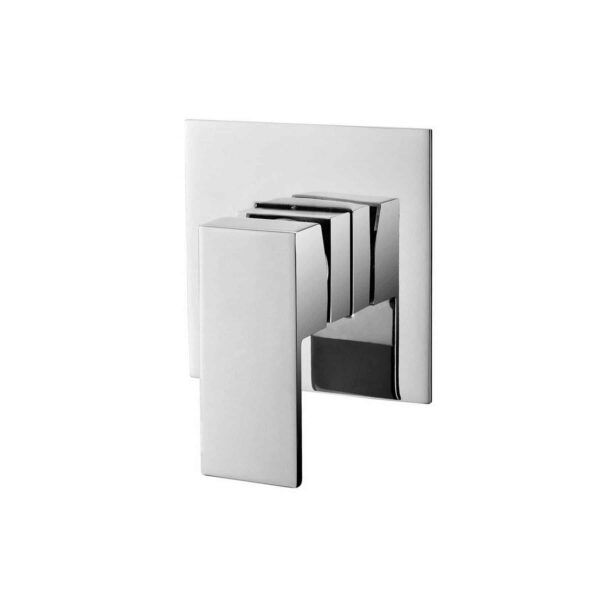 ASL43W Chrome Square Shower Mixer (110mm Plate)