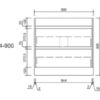 900 AU04 Freestanding Vanity - 900mm