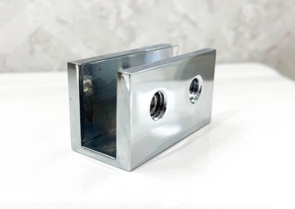 10mm Square Wall Bracket - Chrome