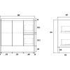 AU03-900 spec AU03-900 Gloss White Freestanding Vanity - 900×460mm