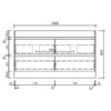 AU15-1500D AU15 Freestanding Vanity - 1500mm Double