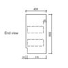 AU15-END VIEW AU15 Freestanding Vanity - 1500mm Double