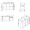 BV17-1200W BV17 Extra Deep Wooden Finish Freestanding Vanity - 1200×520mm - Clearance