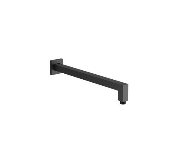 ASL002 Matt Black Square Shower Wall Arm