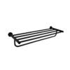 ASL Black Round Bath Towel Shelf