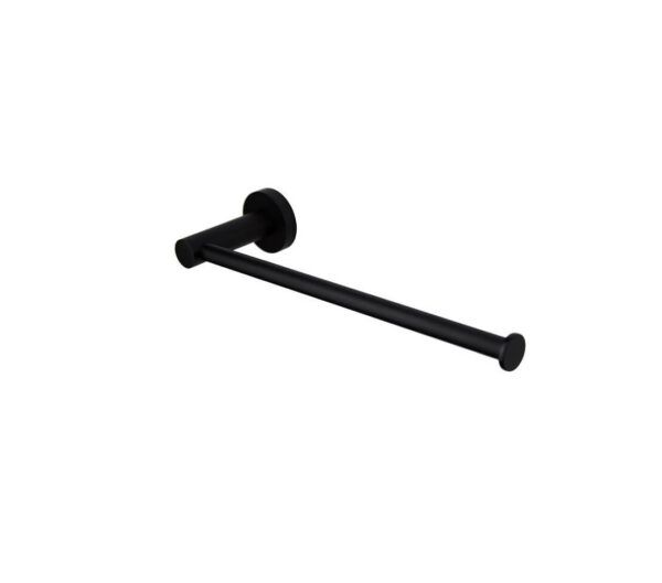 ASL Black Round Towel Holder
