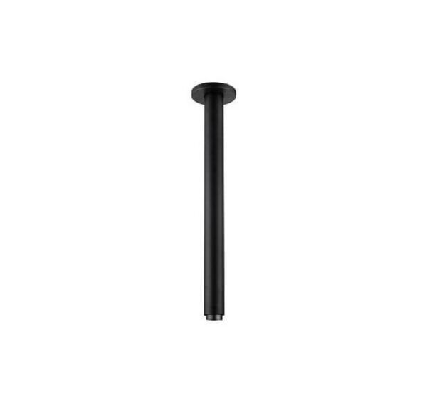 ASL008 Matt Black Round Ceiling Shower Arm