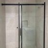 Image_20250227123428 SS20 - Black Wall to Wall Front Only Sliding Shower Screen - Multiple Sizes (1130-1750mm)