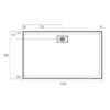 METRO-RO-1500×900 OC Metro Range Low Profile Polymarble Shower Base