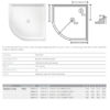 Marbletrend Curve shower base JS Flinders Curved Polymarble Shower Base - Centre /Rear Outlet (Australian Made)