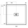 Metro 900×900 center OC Metro Range Low Profile Polymarble Shower Base