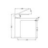 NR301502 NRO3502BK Matt Black Square Basin Mixer