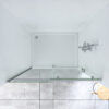 SS20-top SS20 - Chrome Wall to Wall Front Only Sliding Shower Screen - Multiple Sizes (1130-1750mm)