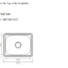 YH235C spec 35L OS235C Single Bowl Laundry Sink 560x460mm