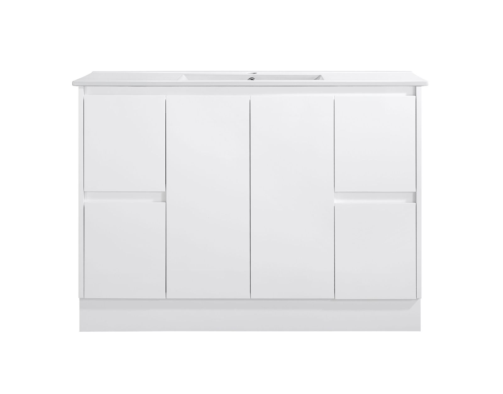 AU03-1200 Gloss White Freestanding Vanity – 1200×460mm