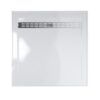 barossa-base网图 JS Barossa Polymarble Shower Base With Floor Grate