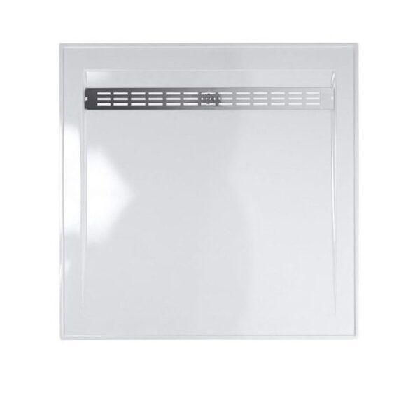 JS Barossa Polymarble Shower Base With Floor Grate