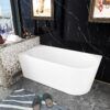 bath 19 left new BATH 19 - Left Corner Freestanding Bath 1400mm