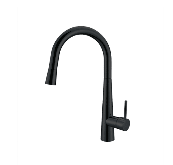 EC4122BK Matt Black Kitchen Sink Pull Out Mixer