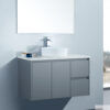 1000×1000 sg7mg SG32 Matt Grey Wall Hung Vanity - Different Sizes