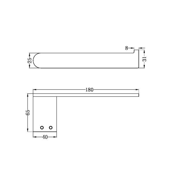 ECCO Brushed Nickel Toilet Roll Holder