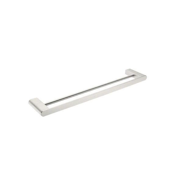 ECCO Brushed Nickel Double Towel Rail 600mm