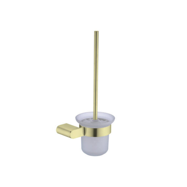 ECCO Brushed Gold Toilet Brush Holder