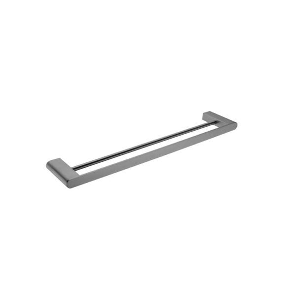 ECCO Gun Metal Grey Double Towel Rail 600mm