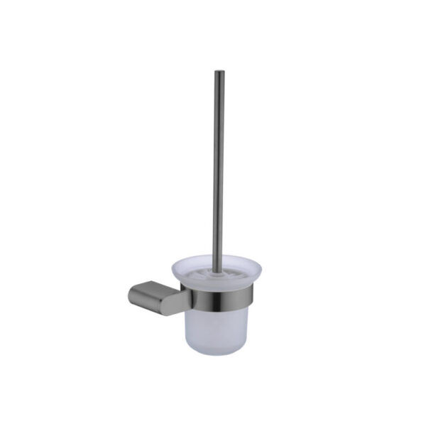ECCO Gun Metal Grey Toilet Brush Holder