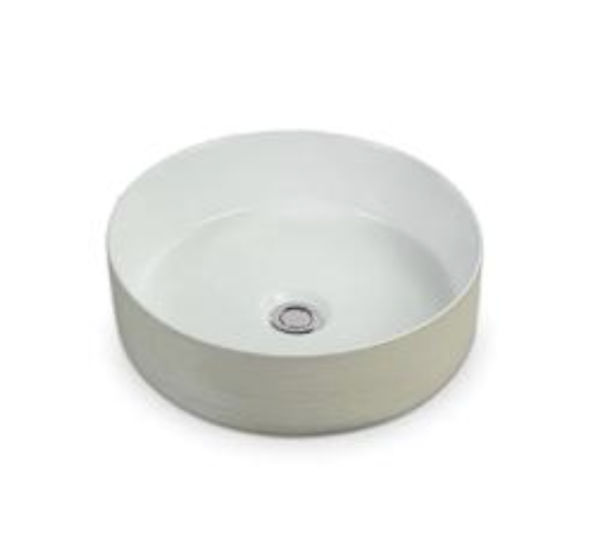 CE3636W Silky Creamy Ceramic Basin 355x355x115mm
