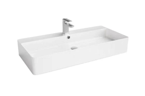 CE9042 Gloss White Ceramic Basin 900x420x140mm