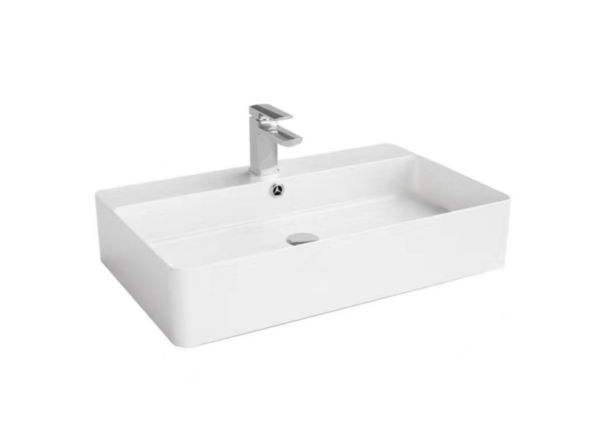 CE7042 Gloss White Ceramic Basin 700x420x140mm