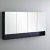 CE MBSV1200/1500 Shaving Cabinet Matte Black 1200/1500mm