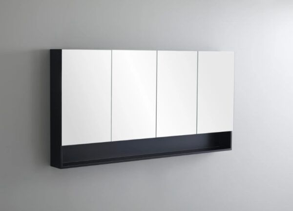CE MBSV1200/1500 Shaving Cabinet Matte Black 1200/1500mm