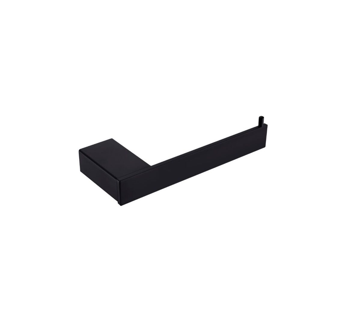 CELIA Matte Black Toilet Roll Holder